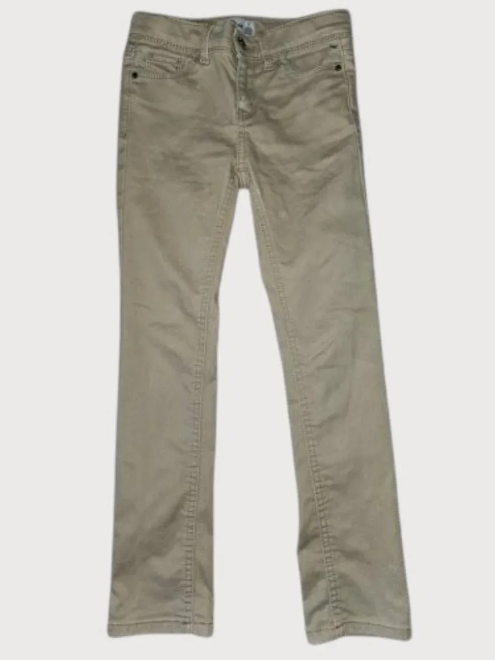 JORDACHE Tan Stretch Brushed Cotton Skinny Jeans Girls Size 7 Adjustable Waist